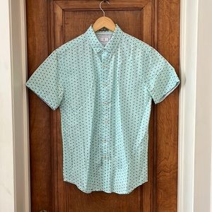 NWOT Denim & Flower Short Sleeve Button-up